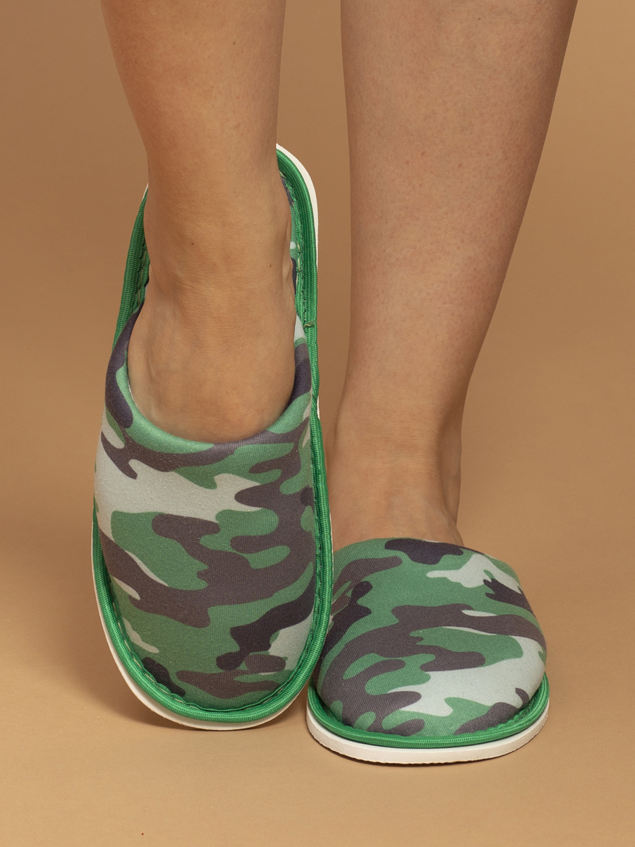Тапочки IVShoes С-6ДСК(мл)-МР/камуфляж/зеленый - фото 1