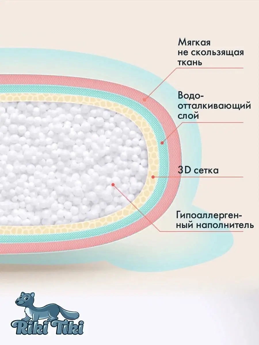 Ванночка детская для купания RIKI TIKI baby Glory брусничная складная с термочувствительной пробкой - фото 11