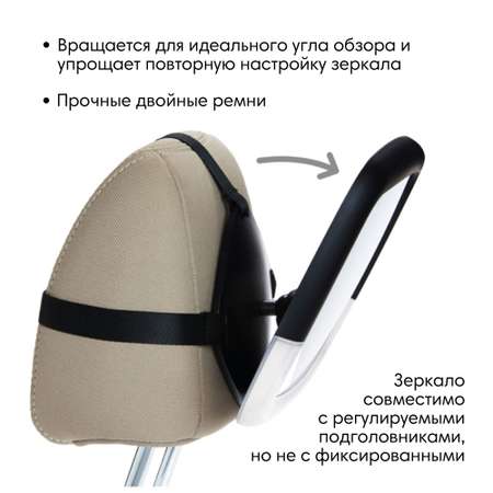 Зеркало контроля в автомобиле Munchkin Night Light Baby In Sight Pivot Mirror