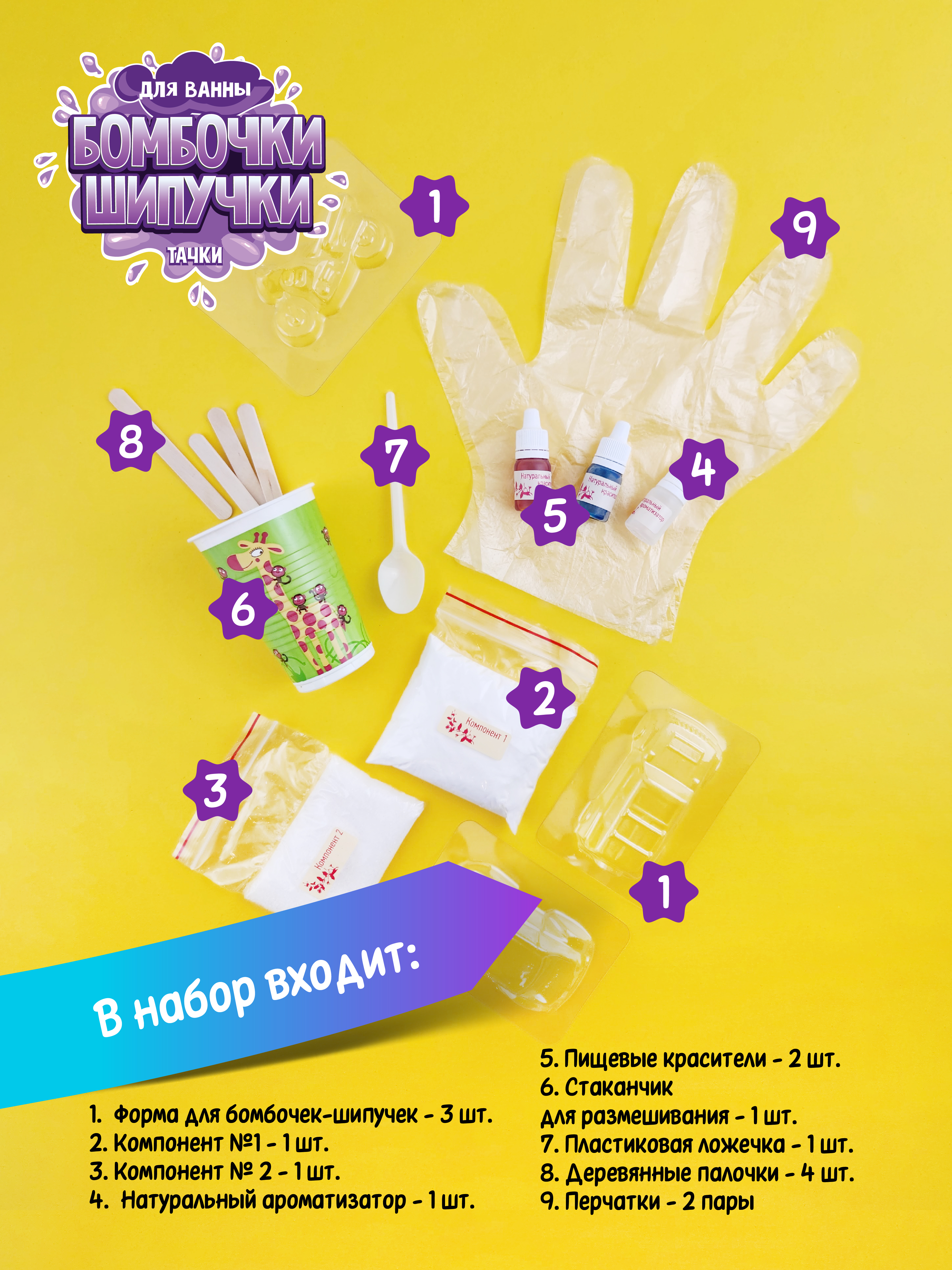 Творческий набор опытов изготовление бомбочек для ванны СПА - фото 7