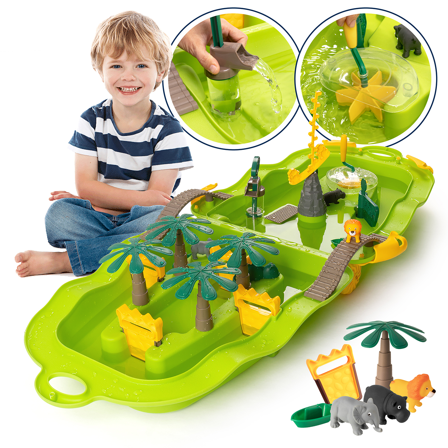 Игрушка для ванной в чемодане Givito Джунгли G2310-474 - фото 1