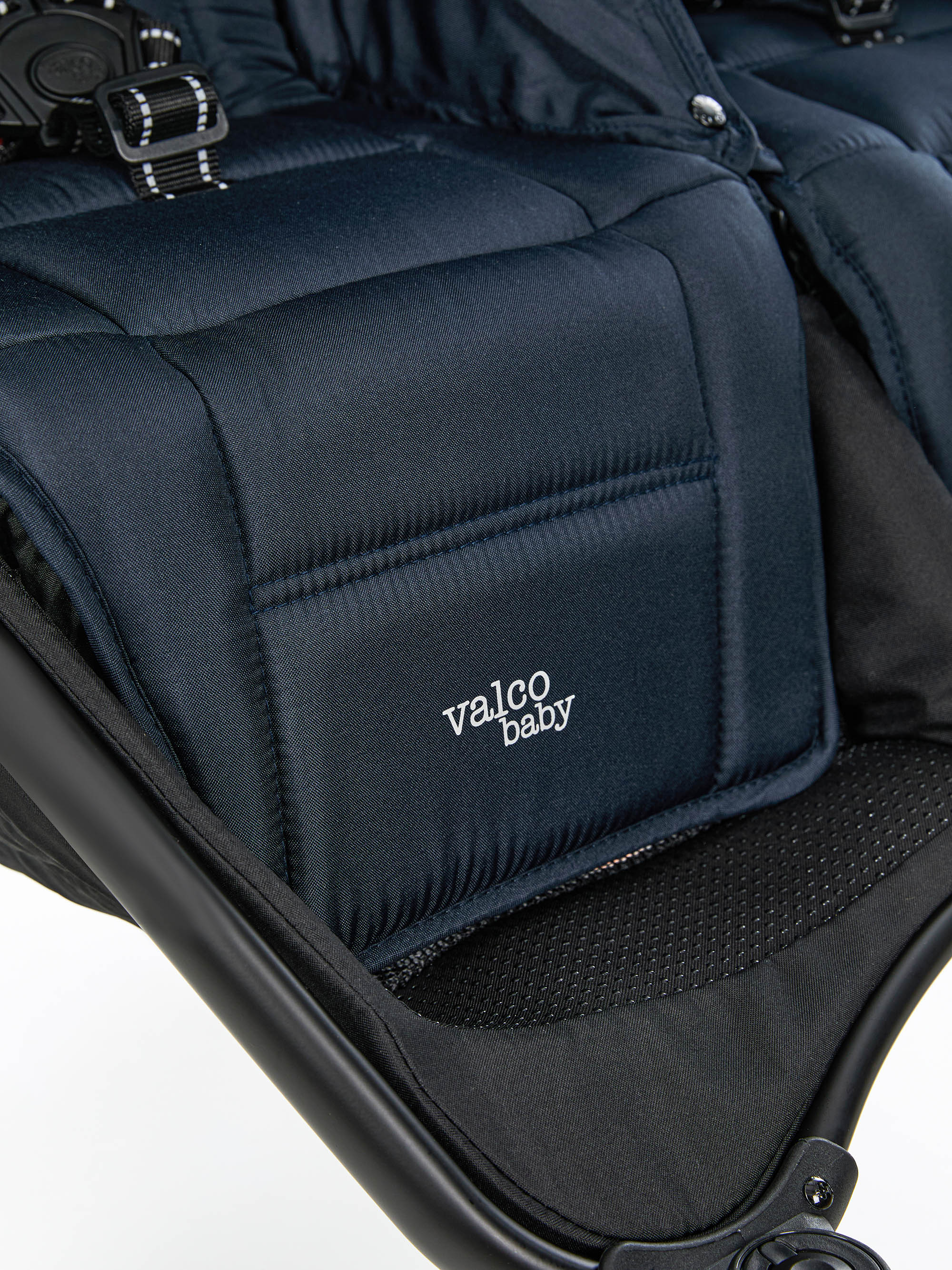 Коляска прогулочная для двойни Valco baby Snap Duo Flatt Matt синий - фото 19