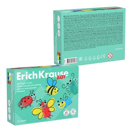 Краски пальчиковые ErichKrause 4 цв.