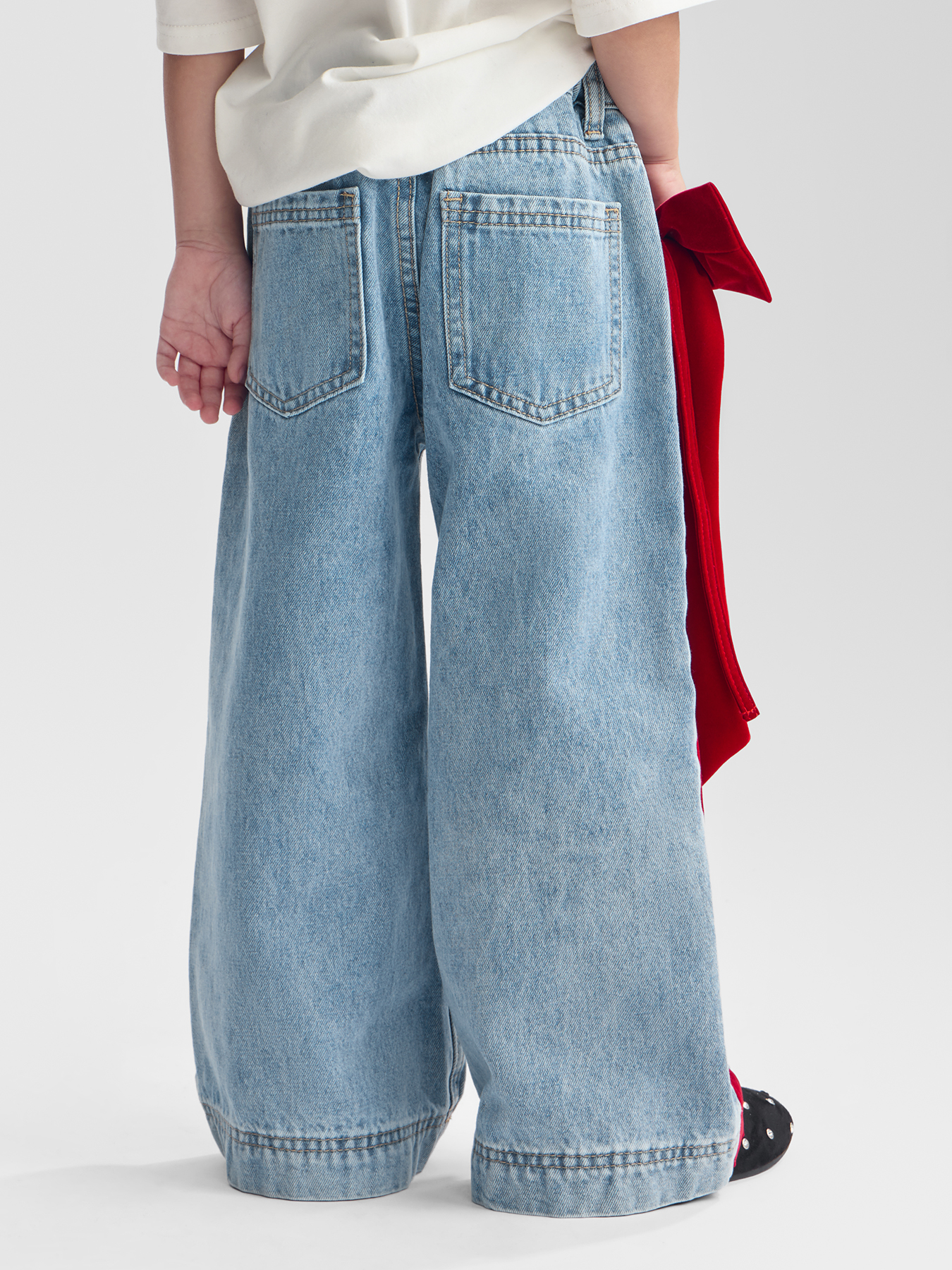 Джинсы Happy Baby 88592_blue_with_bow - фото 2