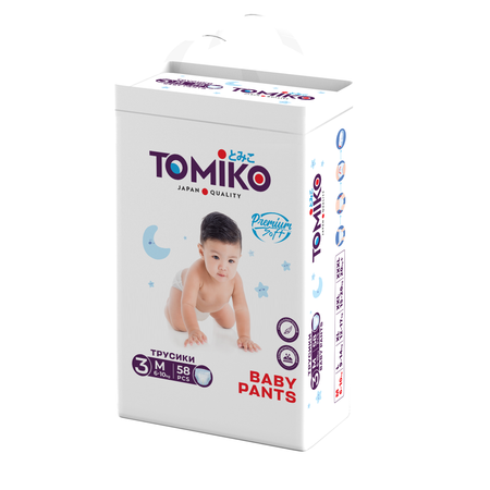 Подгузники Tomiko M (6-10 кг) 58 шт.