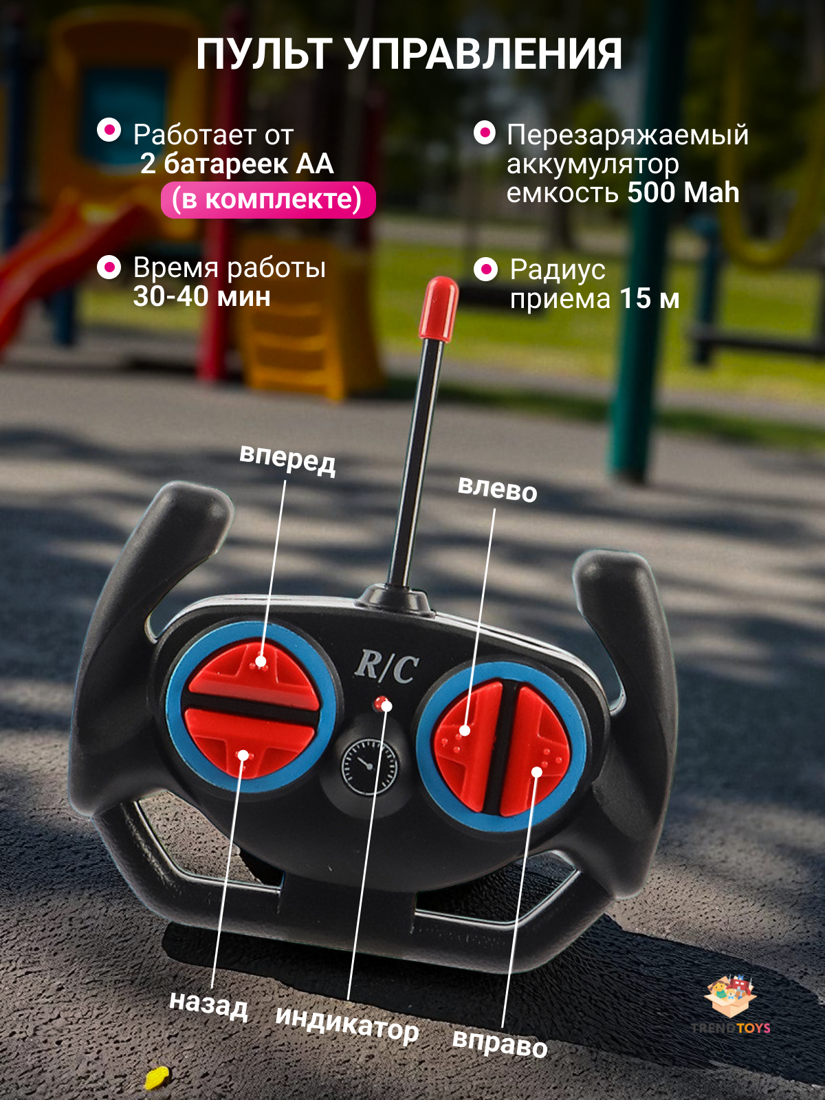 Автомобиль РУ TrendToys Джип на пульте управления - фото 6