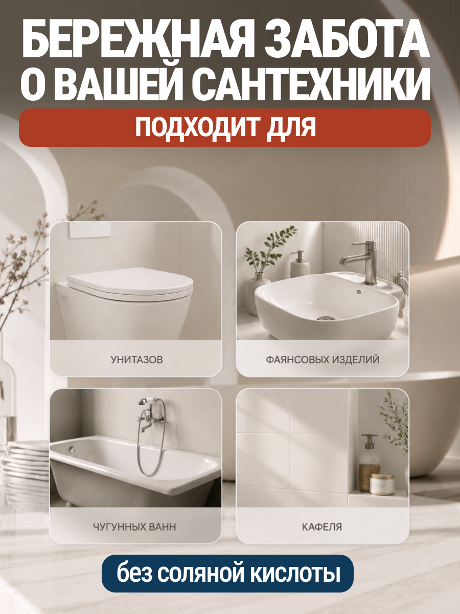 Чистящее средство Cuuto Kerox 500 мл для сантехники - фото 3