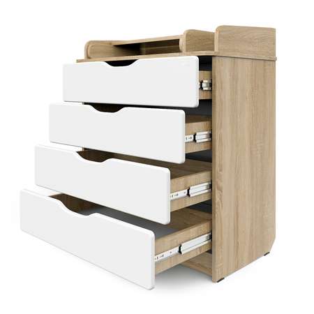 Пеленальный комод aton baby furniture Комод Сириус-2 Wood 804 дуб сонома