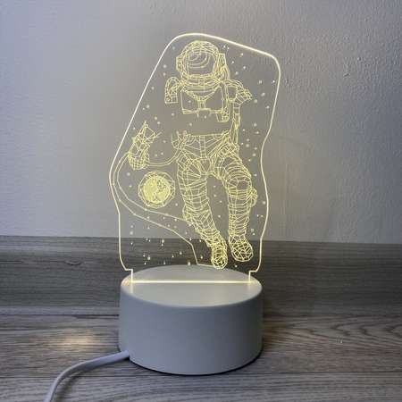 Светильник MINI-TOYS Космонавт в открытом космосе LED RGB