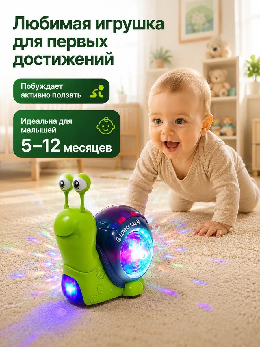 Игрушка проектор CreoPlay Улитка - фото 2