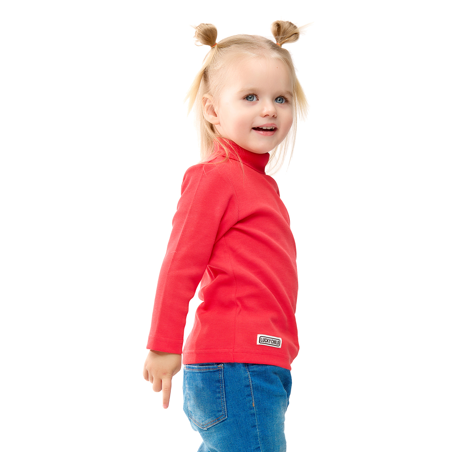 Водолазка Lucky Child 77-11/коралловый/0-2 - фото 5