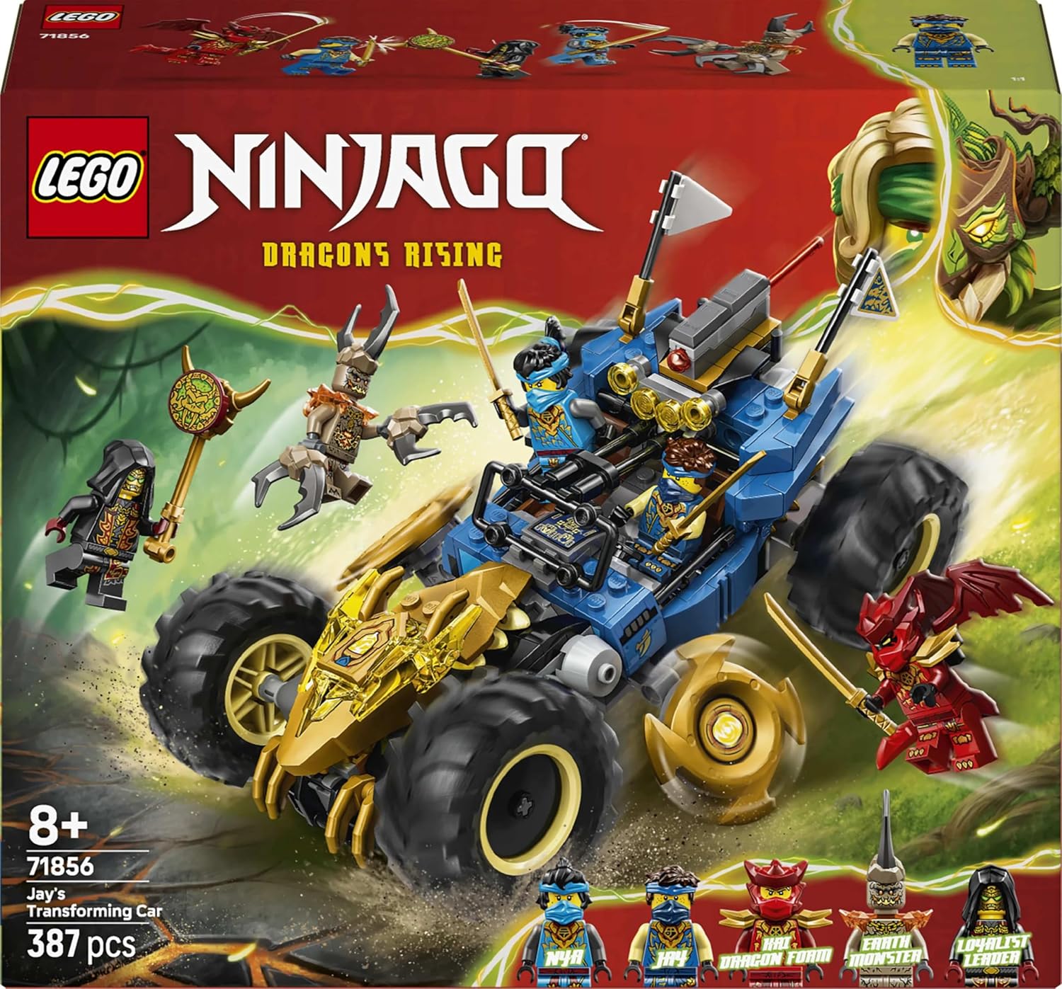 Конструктор LEGO NINJAGO Машина-трансформер Джея 387 дет. - фото 5