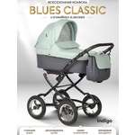 Коляска люлька Indigo Blues Classic 01 шалфей