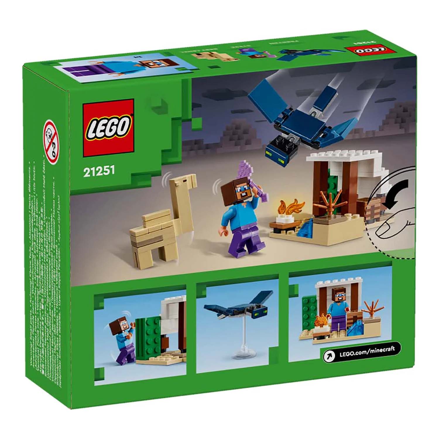 Конструктор LEGO Minecraft Экспедиция Стива в пустыню - фото 2
