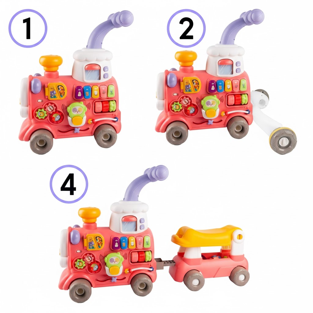 Каталка LANSI WORLD розовый - фото 6