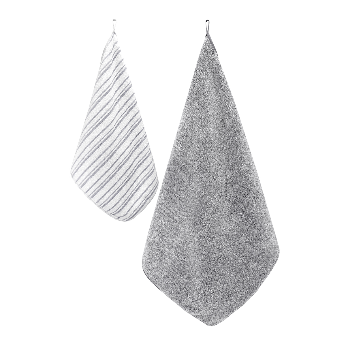 Полотенце BRAVO Лайн 35*75 + 50*100 серый 2 шт. - фото 2