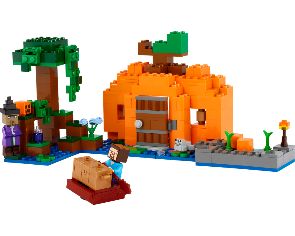Конструктор LEGO Minecraft Тыквенная ферма блочный - фото 1