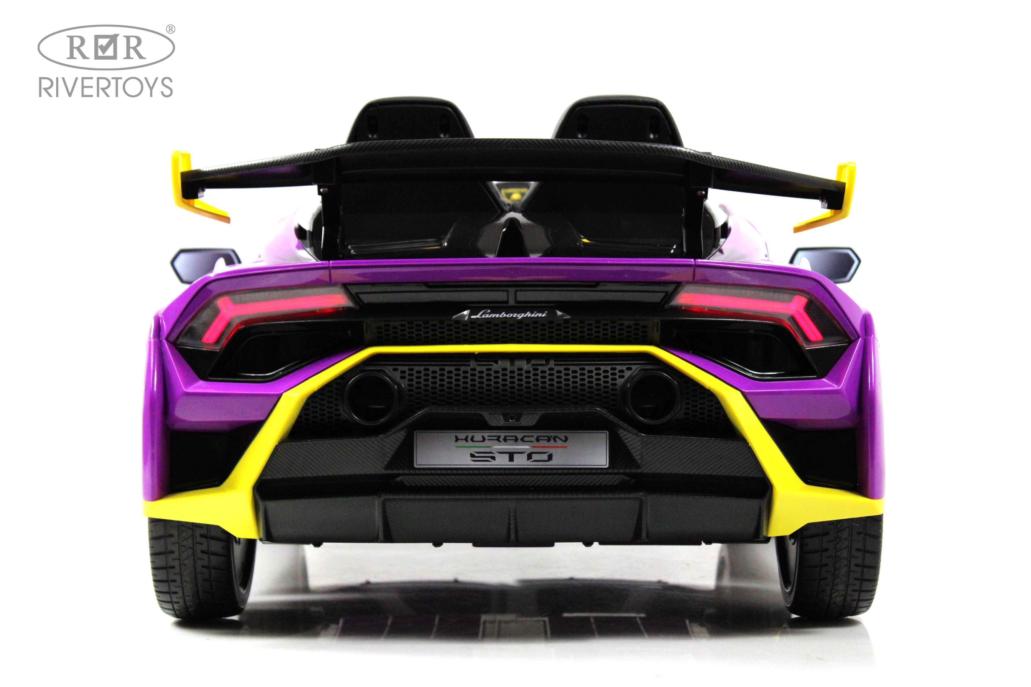 Электромобиль RIVERTOYS Lamborghini E888EE-YELLOW-PURPLE С пультом ДУ - фото 27