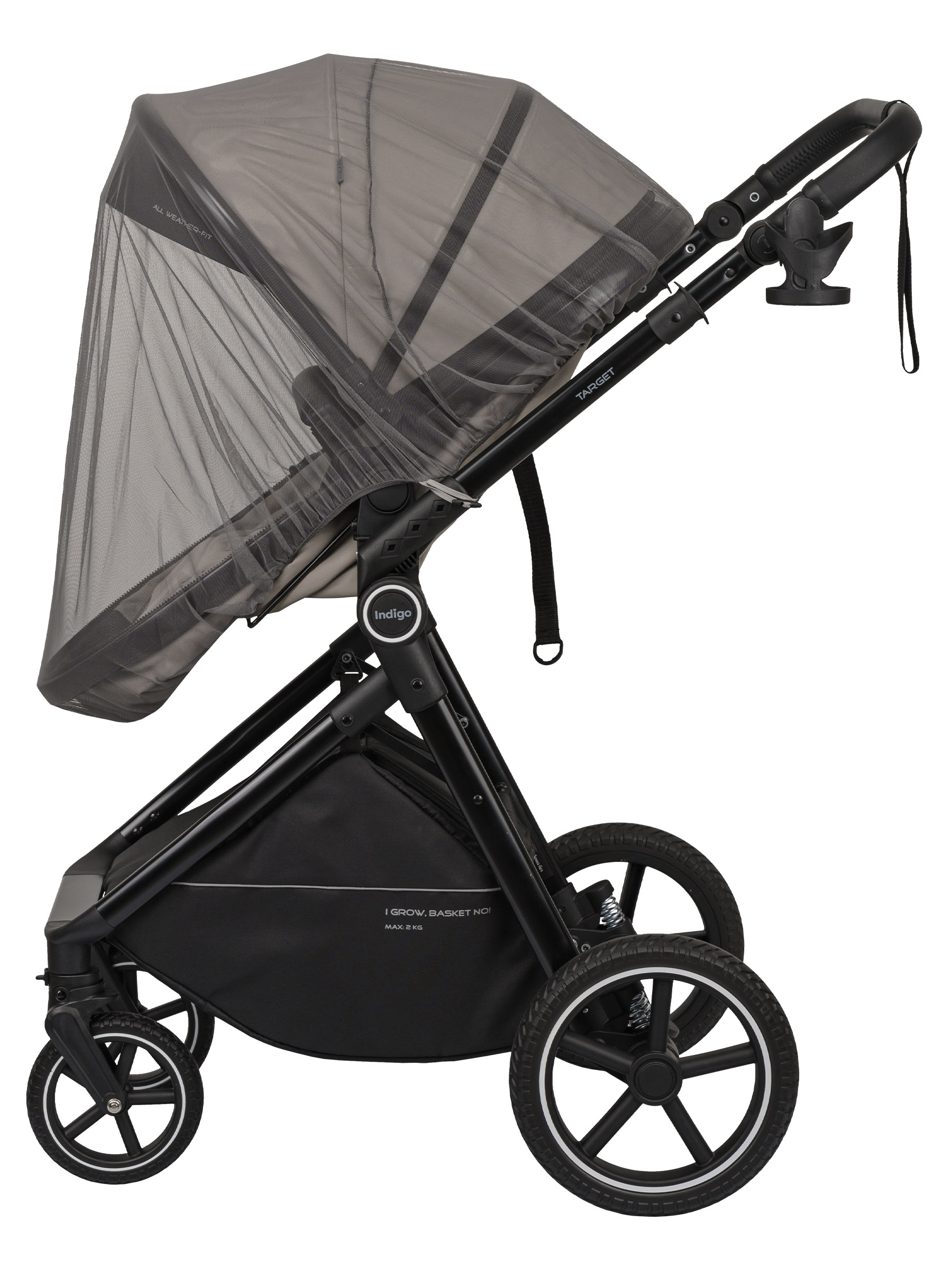 Коляска трансформер Indigo TARGET 3в1 бежевый - фото 30