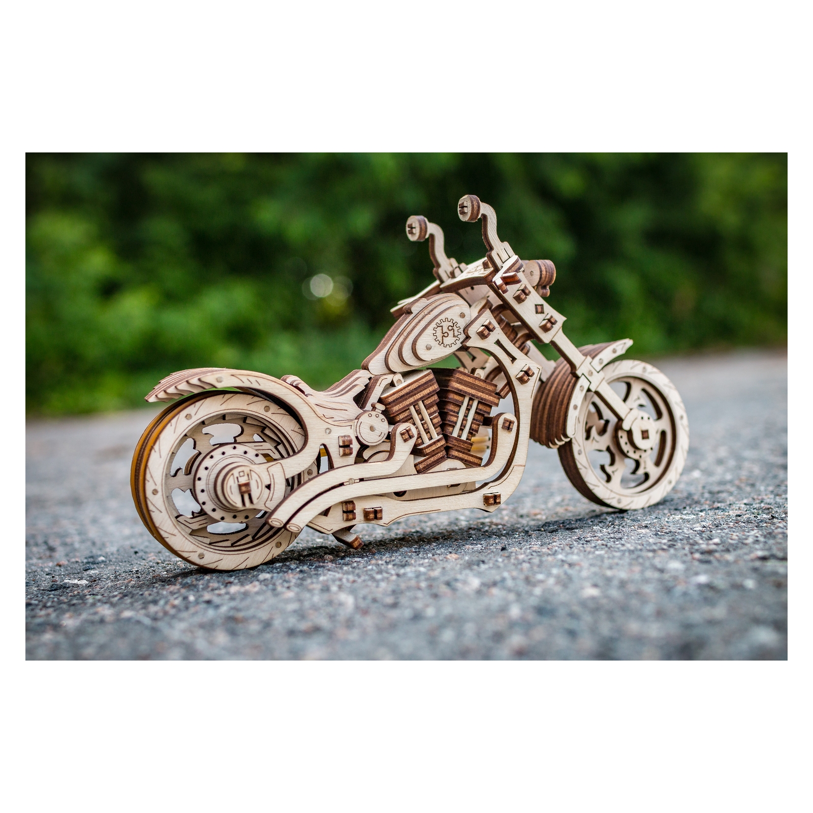 Конструктор Eco Wood Art Мотоцикл Cruiser деревянный - фото 7