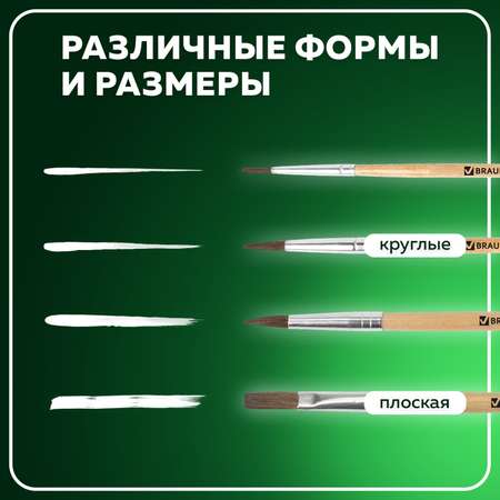 Кисть Brauberg 4 шт. (пони)