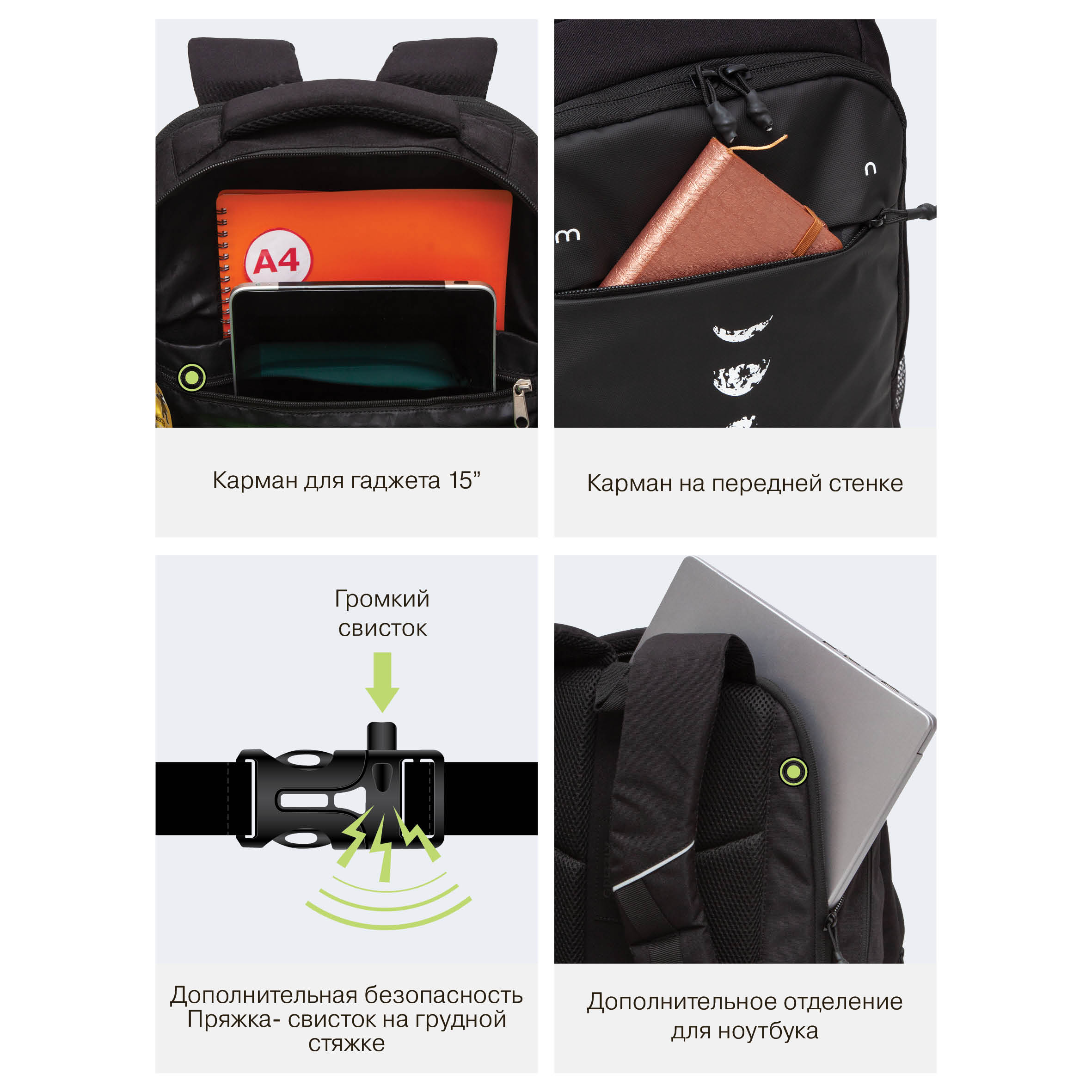 Рюкзак Grizzly Луна - фото 13