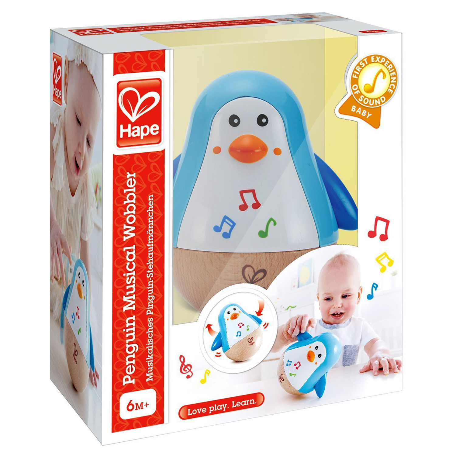 Игрушка Hape неваляшка Пингвин - фото 6