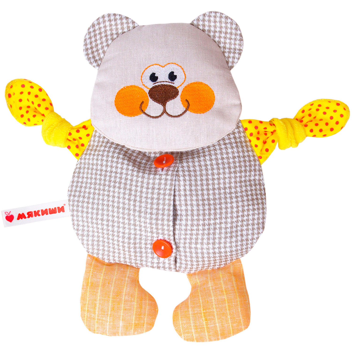 Игрушка Мякиши Детская грелка с вишнёвыми косточками Мишутка для новорождённых от коликов подарок - фото 10