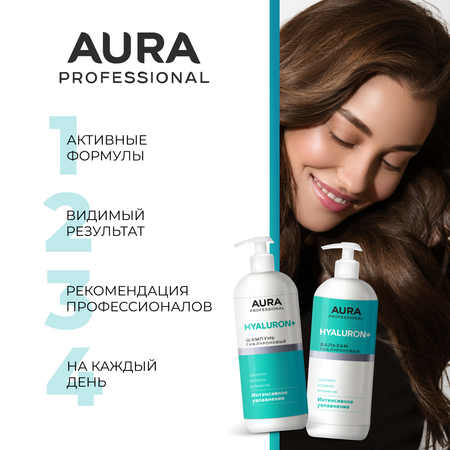 Шампунь AURA Интенсивное увлажнение 1850 мл 1 шт.