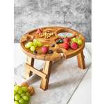 Винный столик Plates and More деревянный