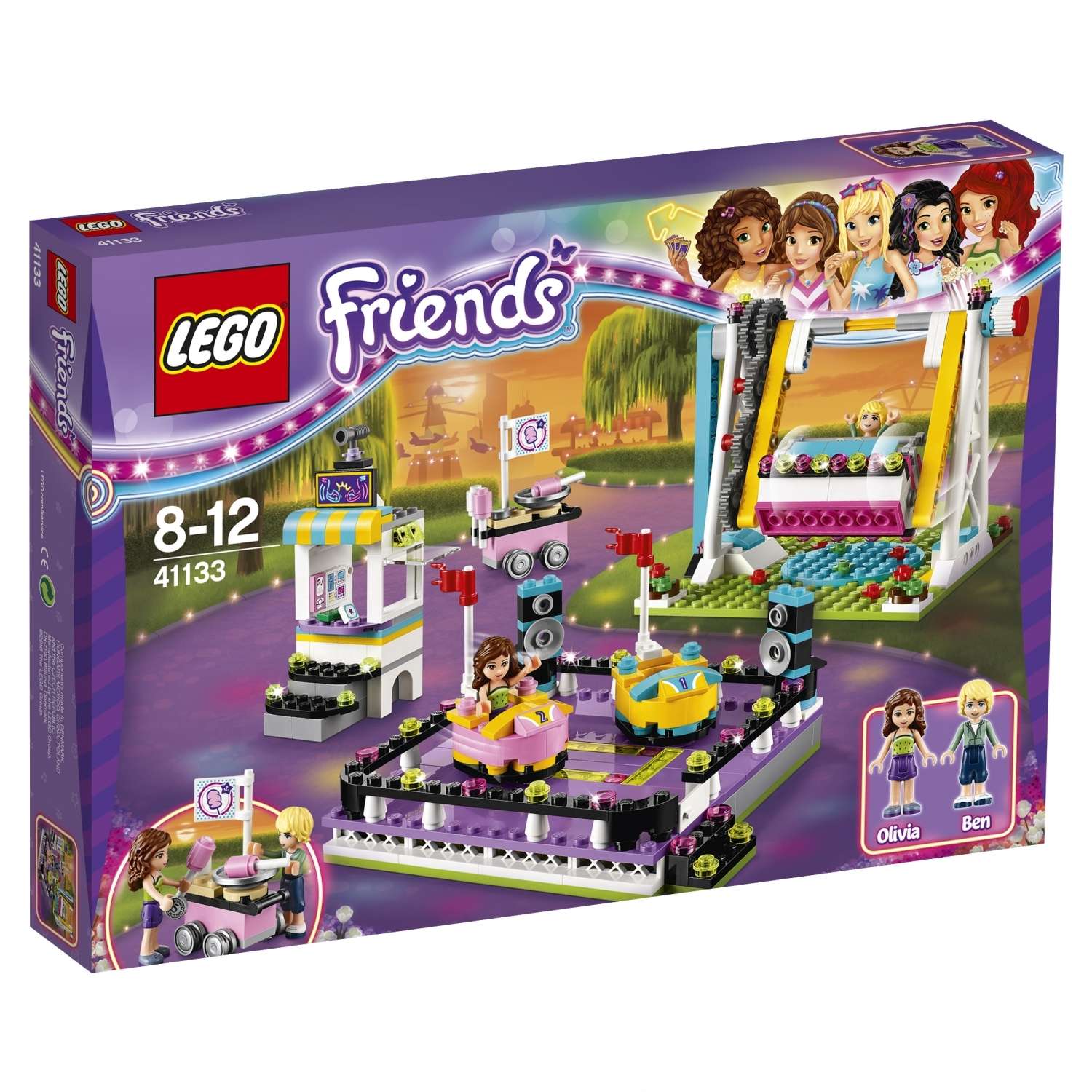 Конструктор LEGO Friends Парк развлечений: Автодром блочный - фото 2