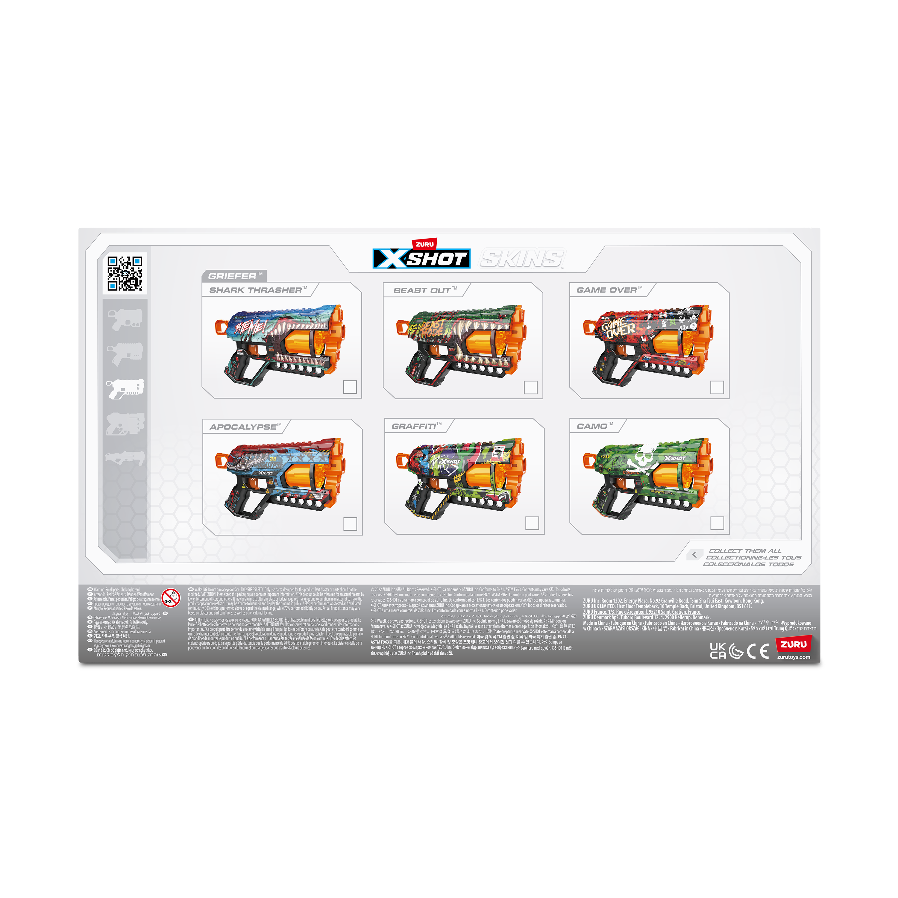 Бластер Zuru XSHOT  Skins Грифер Граффити - фото 12