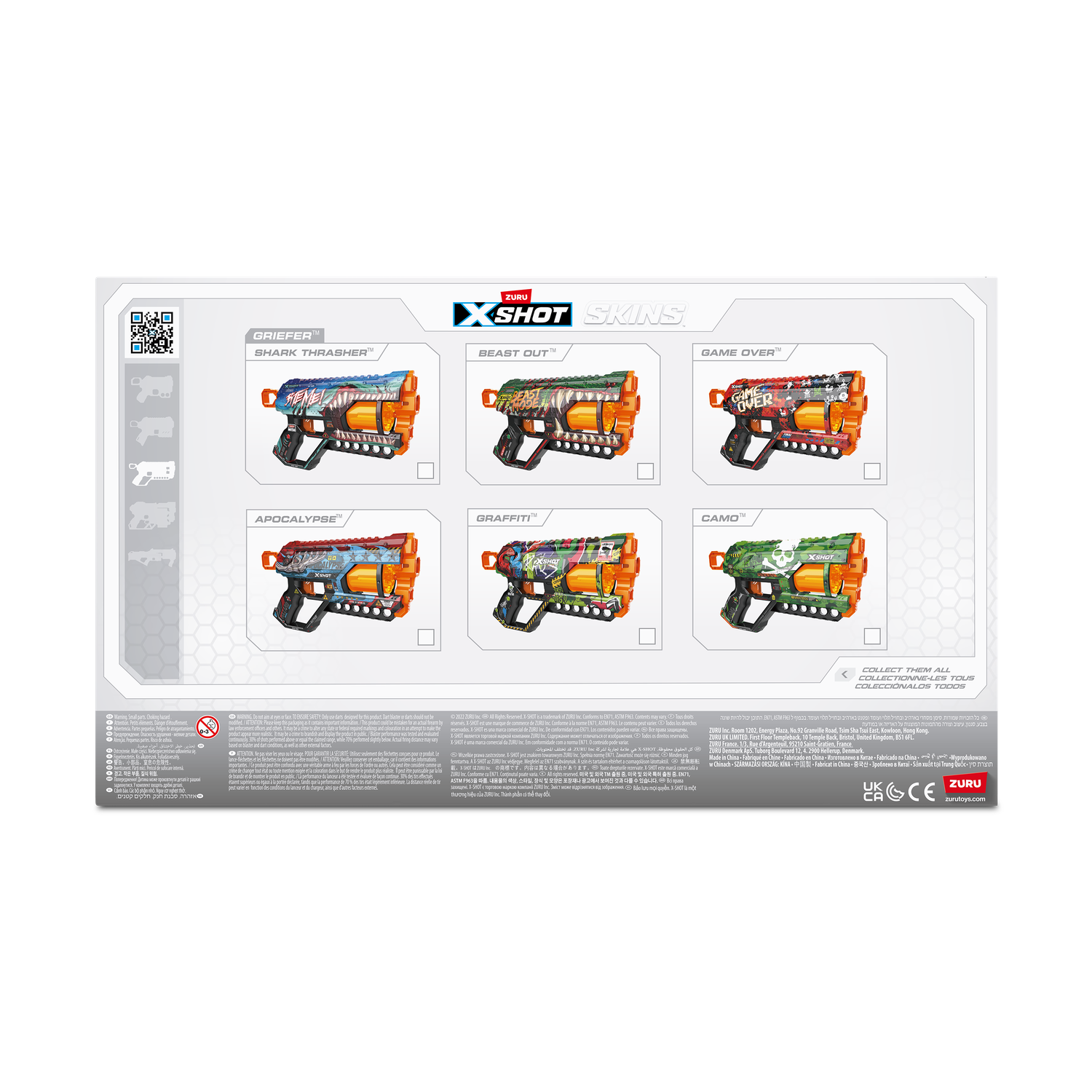 Бластер Zuru XSHOT  Skins Грифер Граффити - фото 12