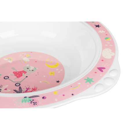Тарелка BabyGo Pink-White 1 шт.