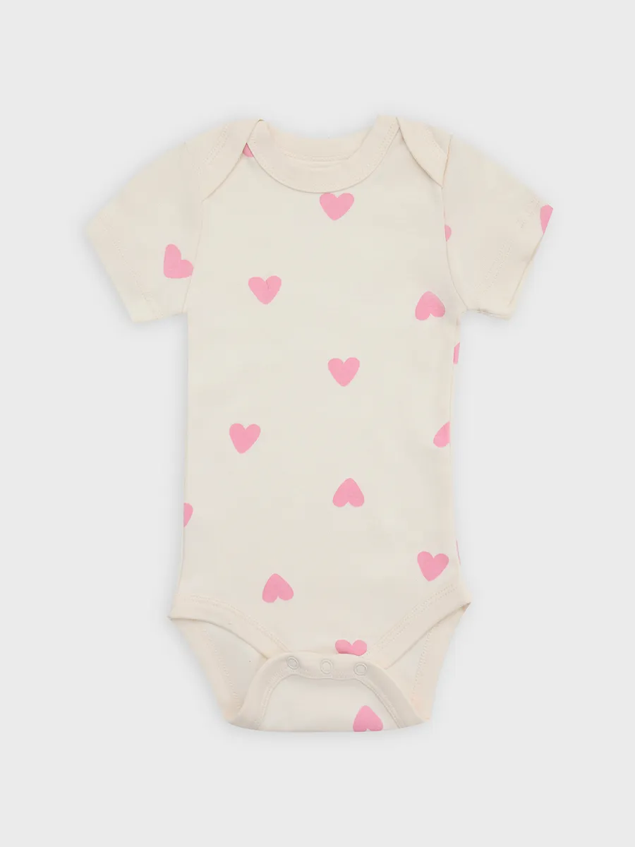 Боди 2 шт Mark Formelle (Марк Формэль) 13015-1-2/сердечки на молоке +розовый - фото 8