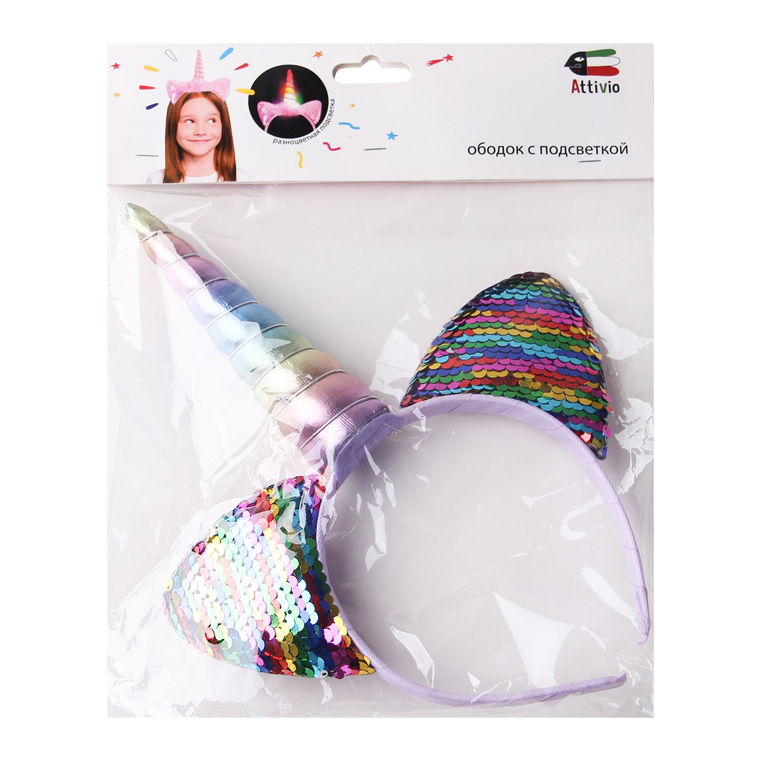 Ободок Attivio Единорог YS0223926 - фото 2