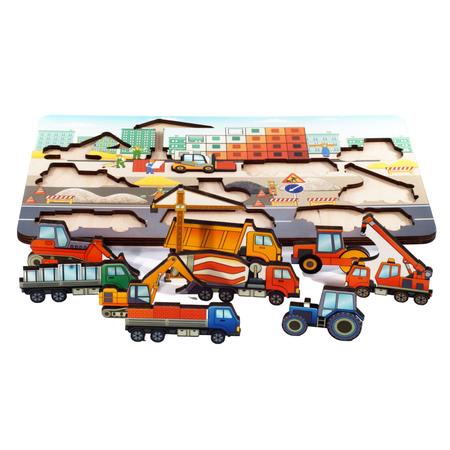 Игрушка Нескучные игры рамка-вкладыш Стройплощадка