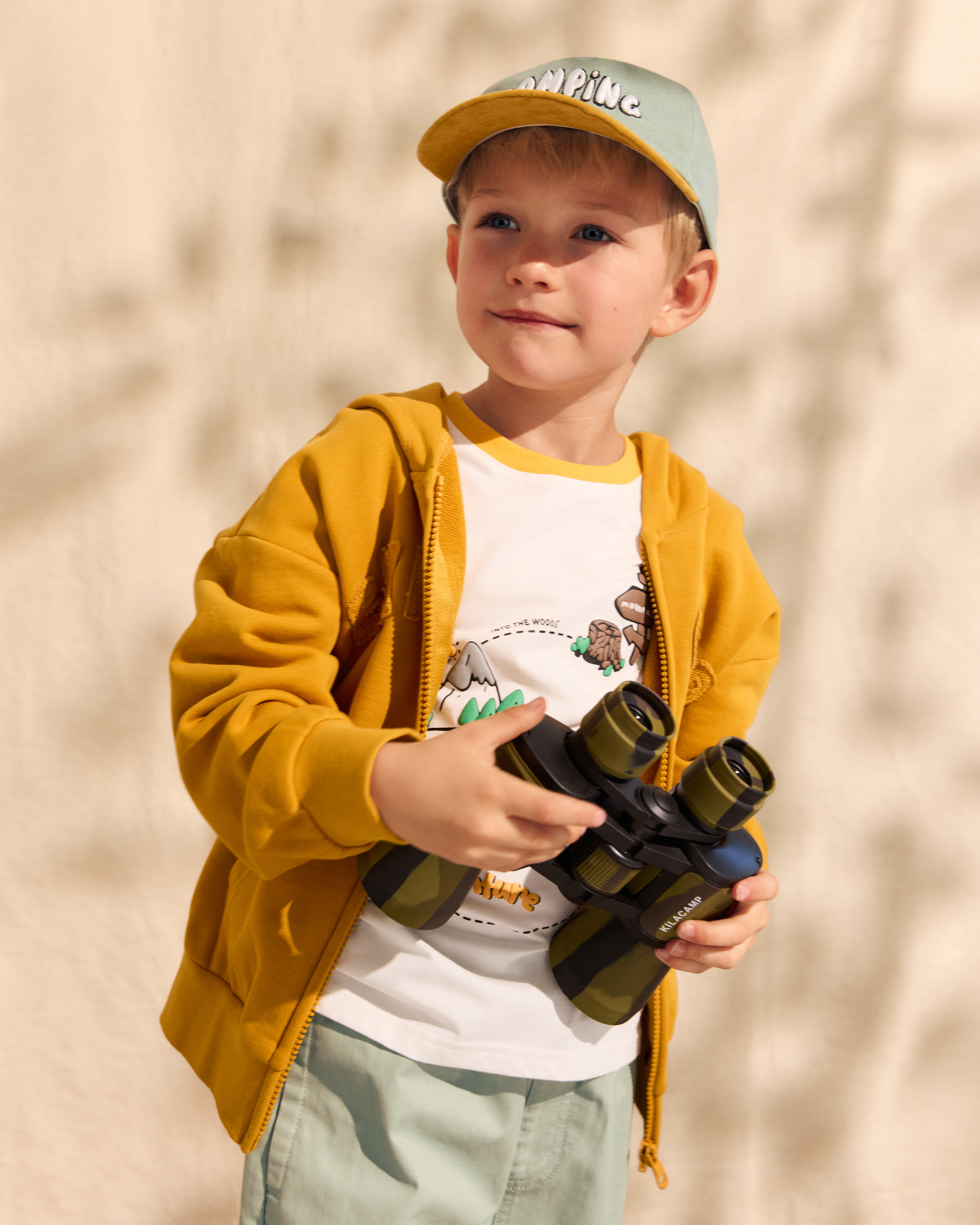 Изображение товара Толстовка Futurino Fashion Explorer для мальчика, горчичный