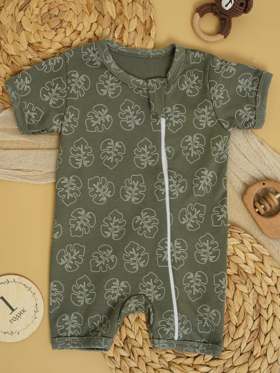 Песочник 3 шт Супер Пупс нбр/3пр/псчн/молн/ХакиЛисточкиВеточки - фото 6