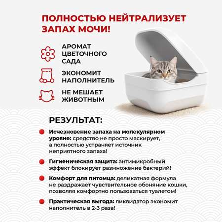 Ликвидатор запаха для лотков KOYO Весенний сад