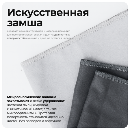 Салфетка из микрофибры Zetter для деликатных поверхностей 2 шт