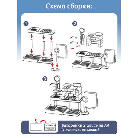 Игровой набор AMORE BELLO прилавок, касса, продукты