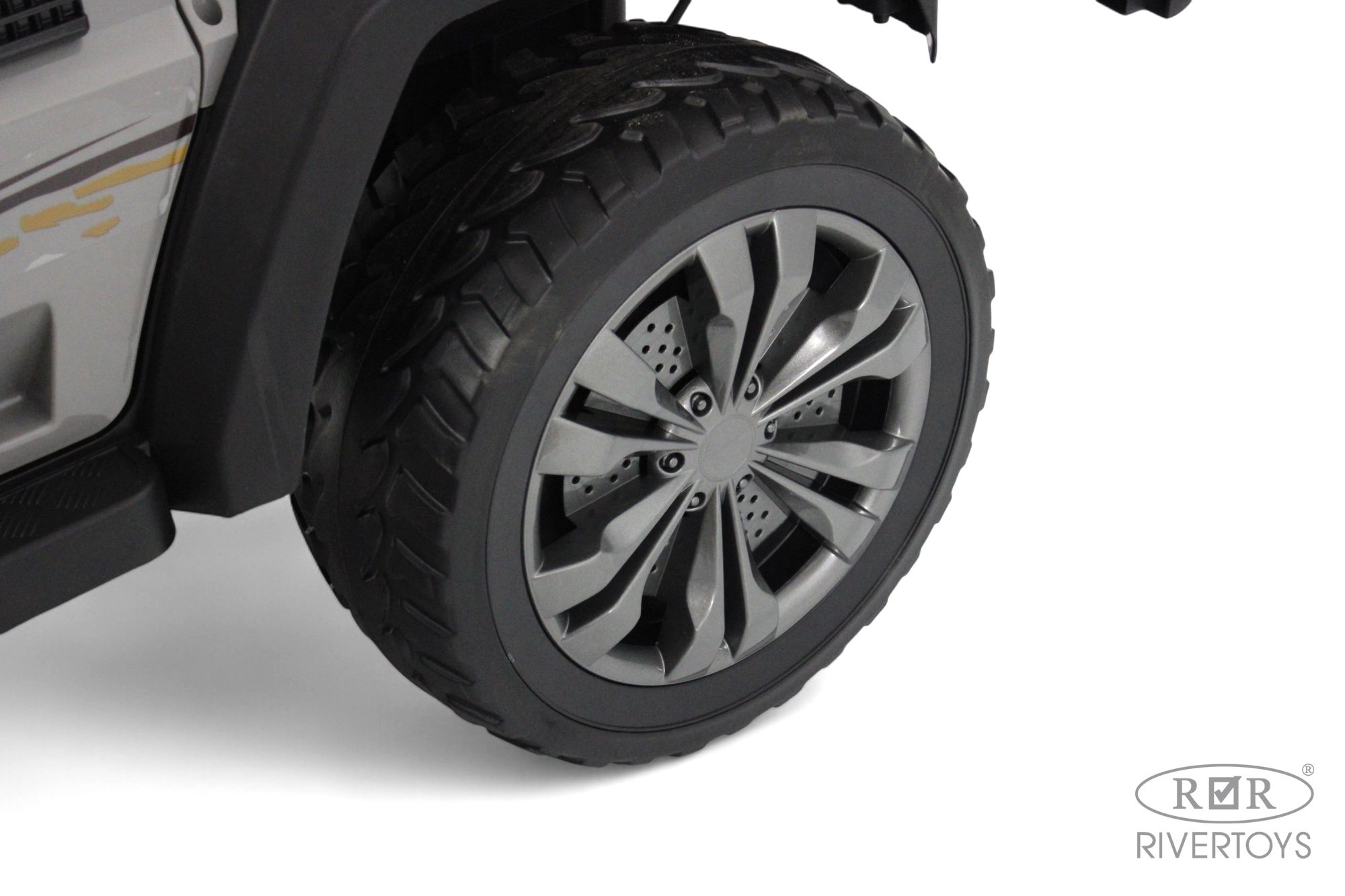 Электромобиль RIVERTOYS E555KX-PICKUP-GREY С пультом ДУ - фото 13