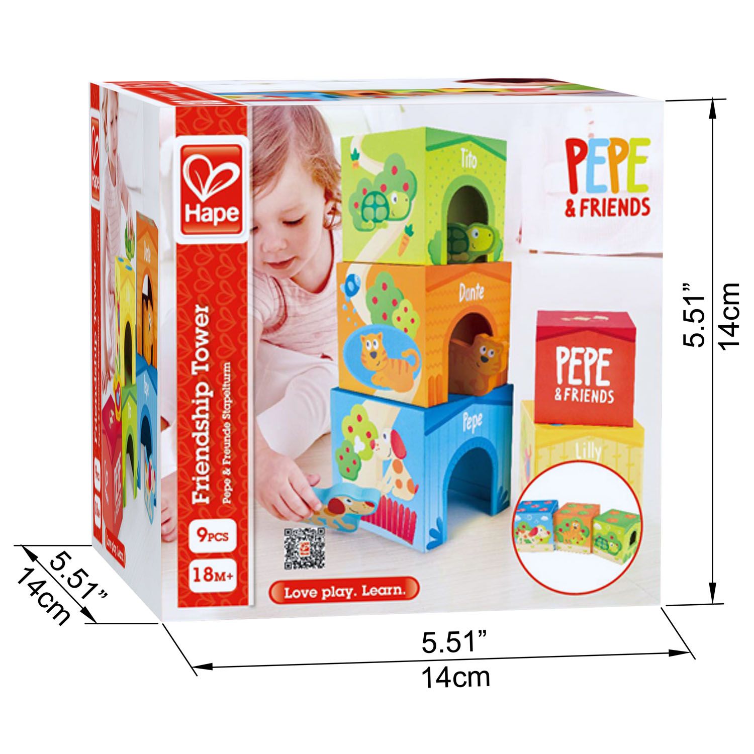 Игрушка Hape кубики Кубики Башня Дружбы - фото 3