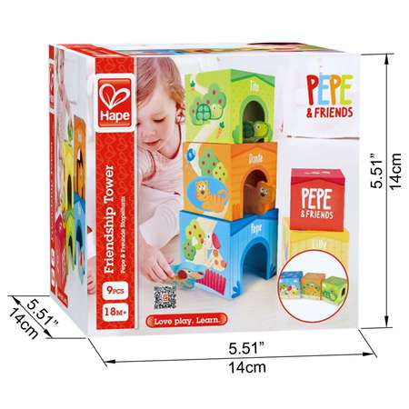 Игрушка Hape кубики Кубики Башня Дружбы