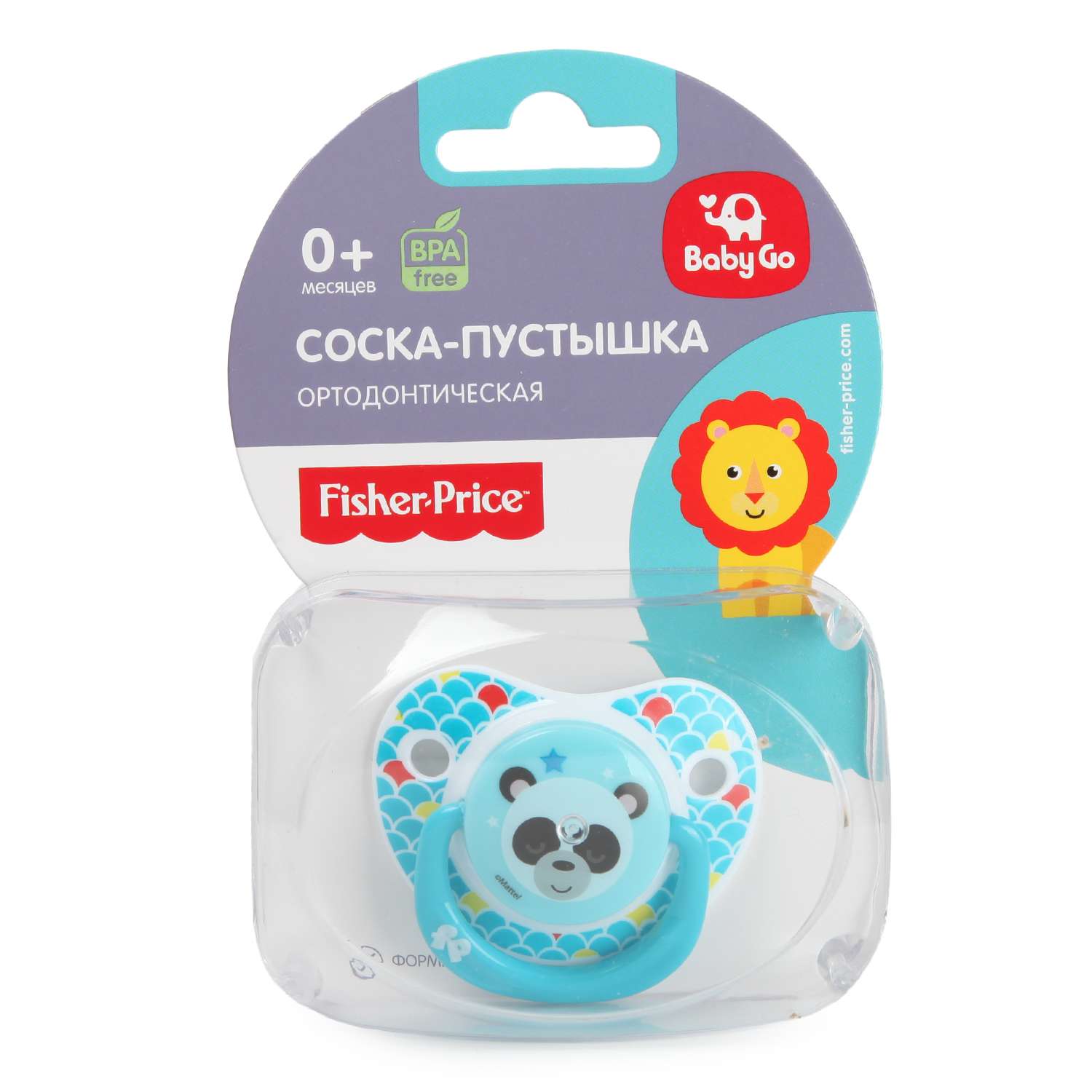 Пустышка BabyGo силикон ортодонтическая от 0 мес. 1 шт. - фото 2