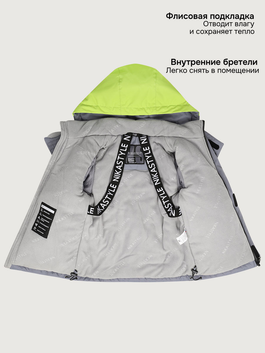 Костюм NIKASTYLE 7з5325 салат/черный - фото 11