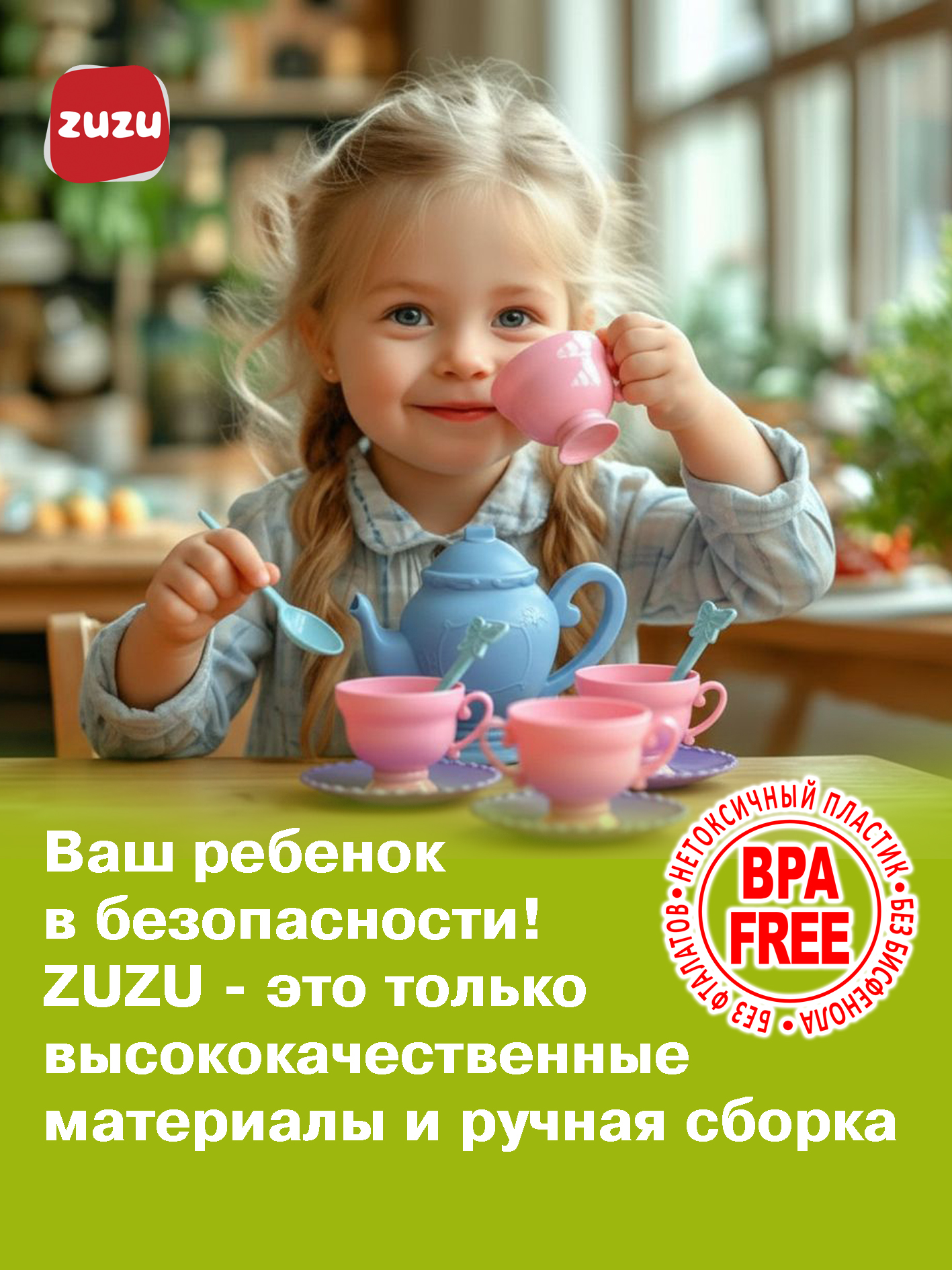 Игрушка ZUZUTOYS Кофейный набор 10 предм. - фото 3