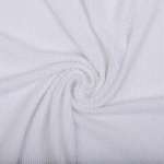 Ткань TBY Бифлекс жатка 490г/м² 92% полиэстр 8% спандекс ширина 80см цвет белый уп.1,5м