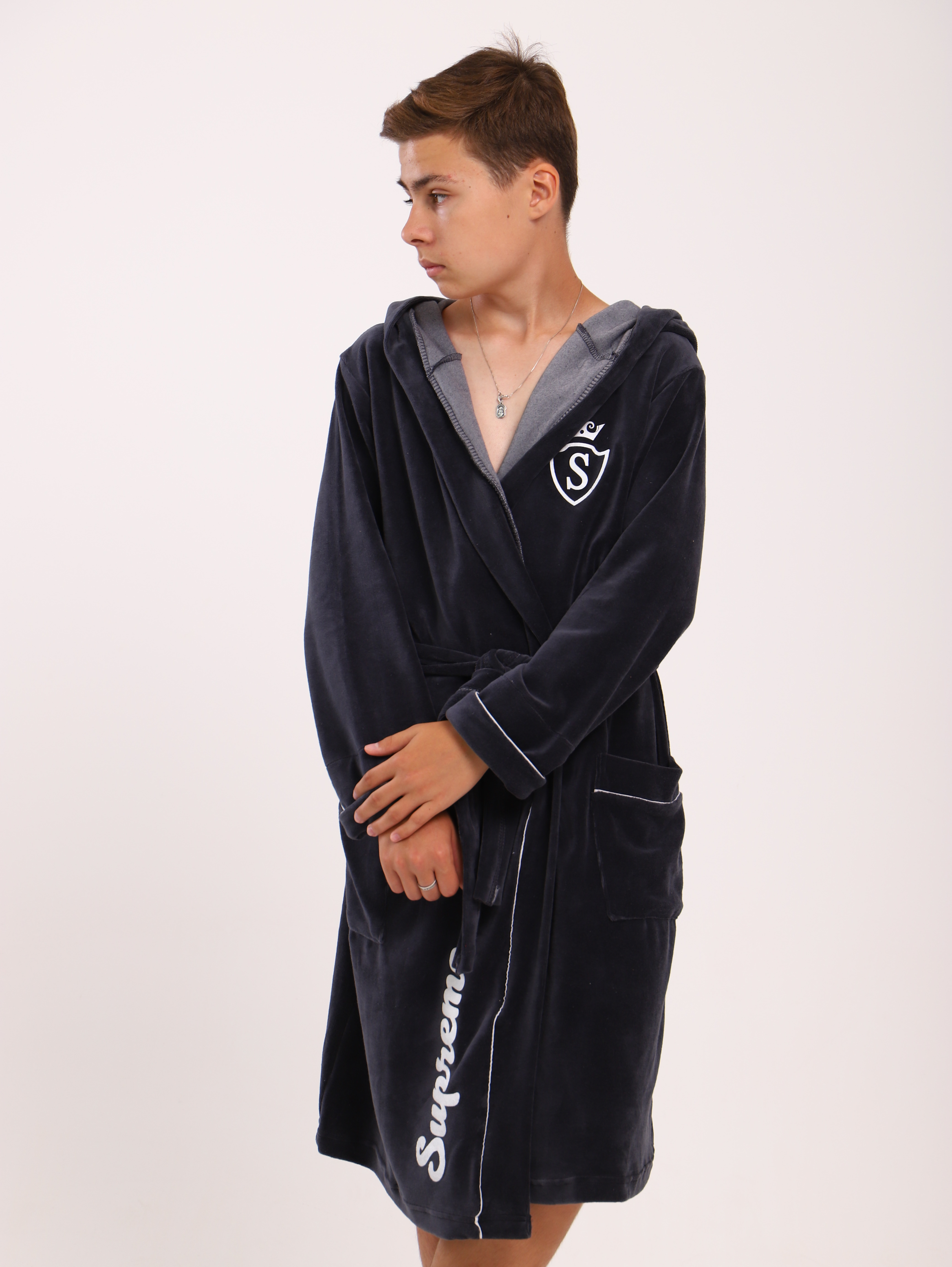 Халат ЛАДОШКИ Халат Самсон графит - фото 6